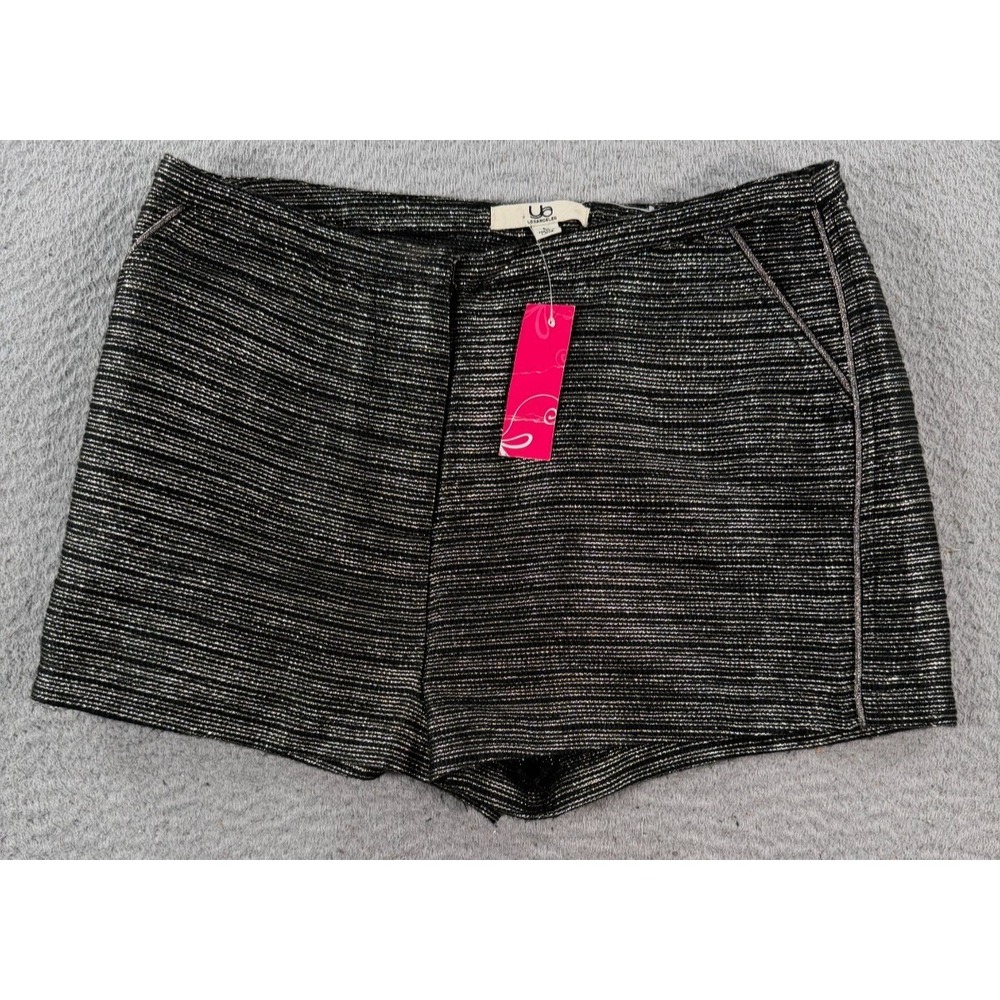 Ya Los Angeles Shorts Women's Large Black Lined Summer Boho Chic Party Cocktail‎